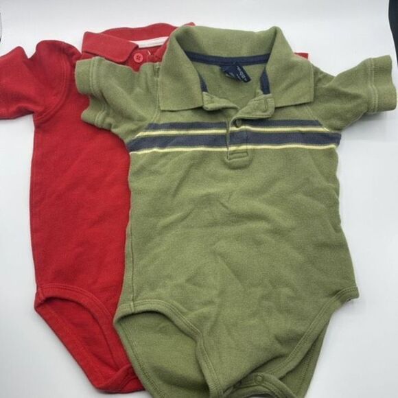 OshKosh B’Gosh one piece lot of 2 24M 24 months short sleeve polo - Picture 1 of 11